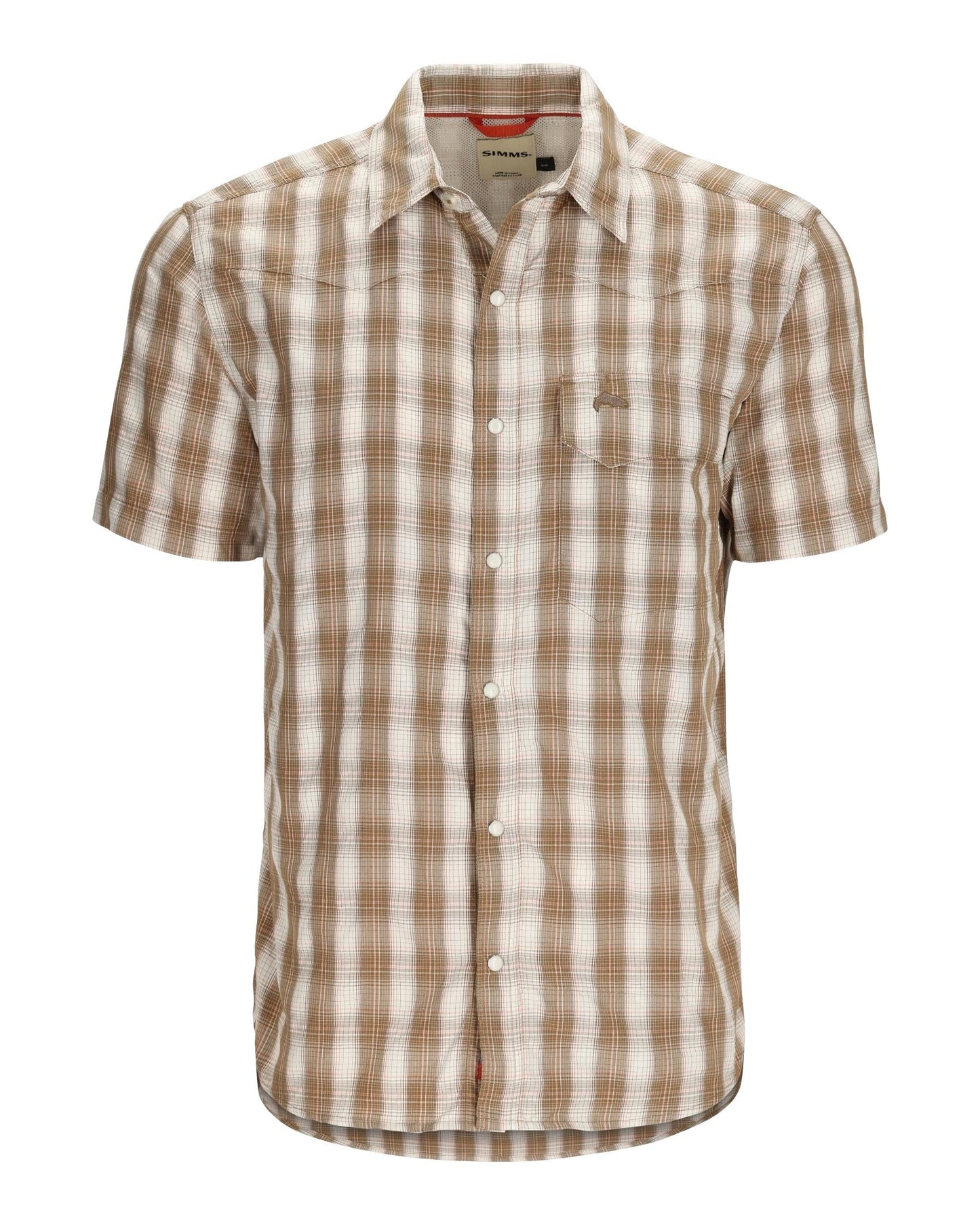 Simms Big Sky SS Shirt Driftwood Plaid