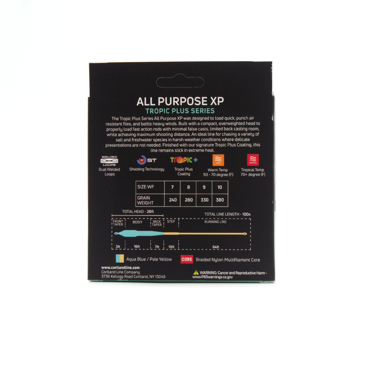Cortland All Purpose XP Taper Tropic Plus Series