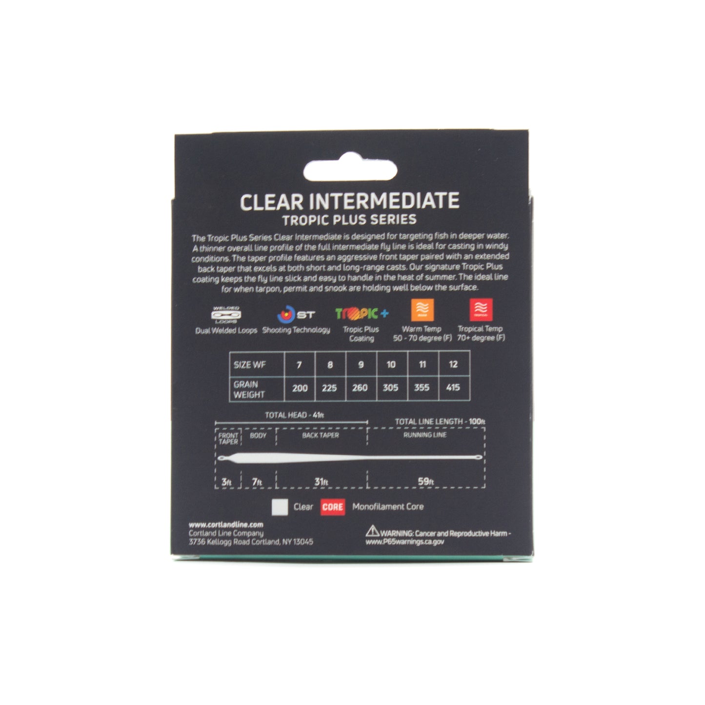 Cortland Clear Intermediate Tropic Plus