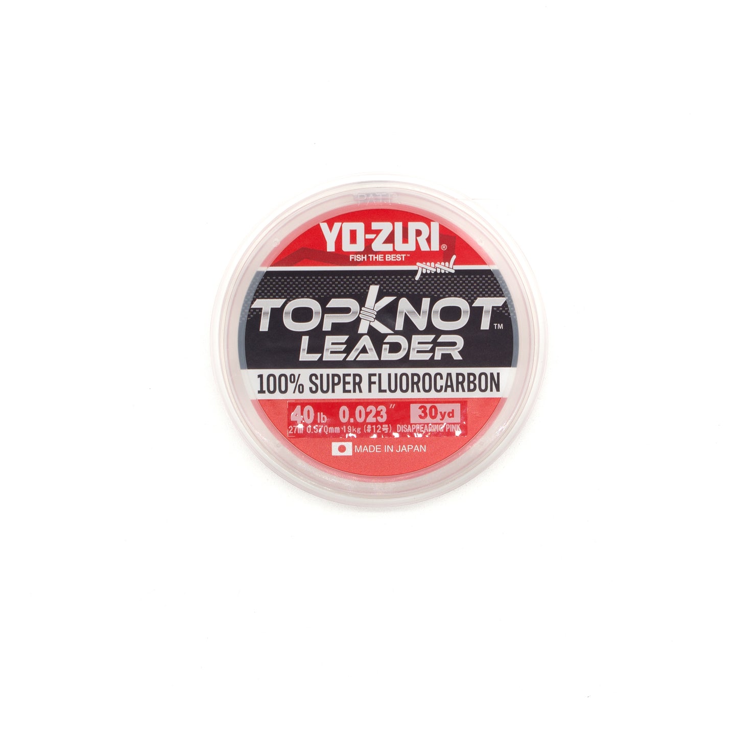 YO-ZURI TOPKNOT LEADER DISSAPPEARING PINK 30YD