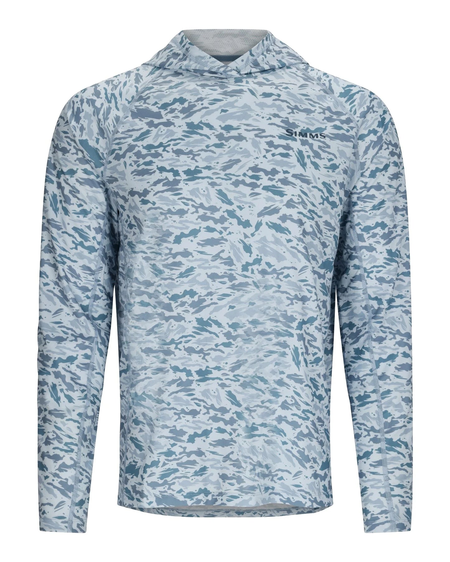 Simms Challenger Solar Hoody Ghost Camo Neptune