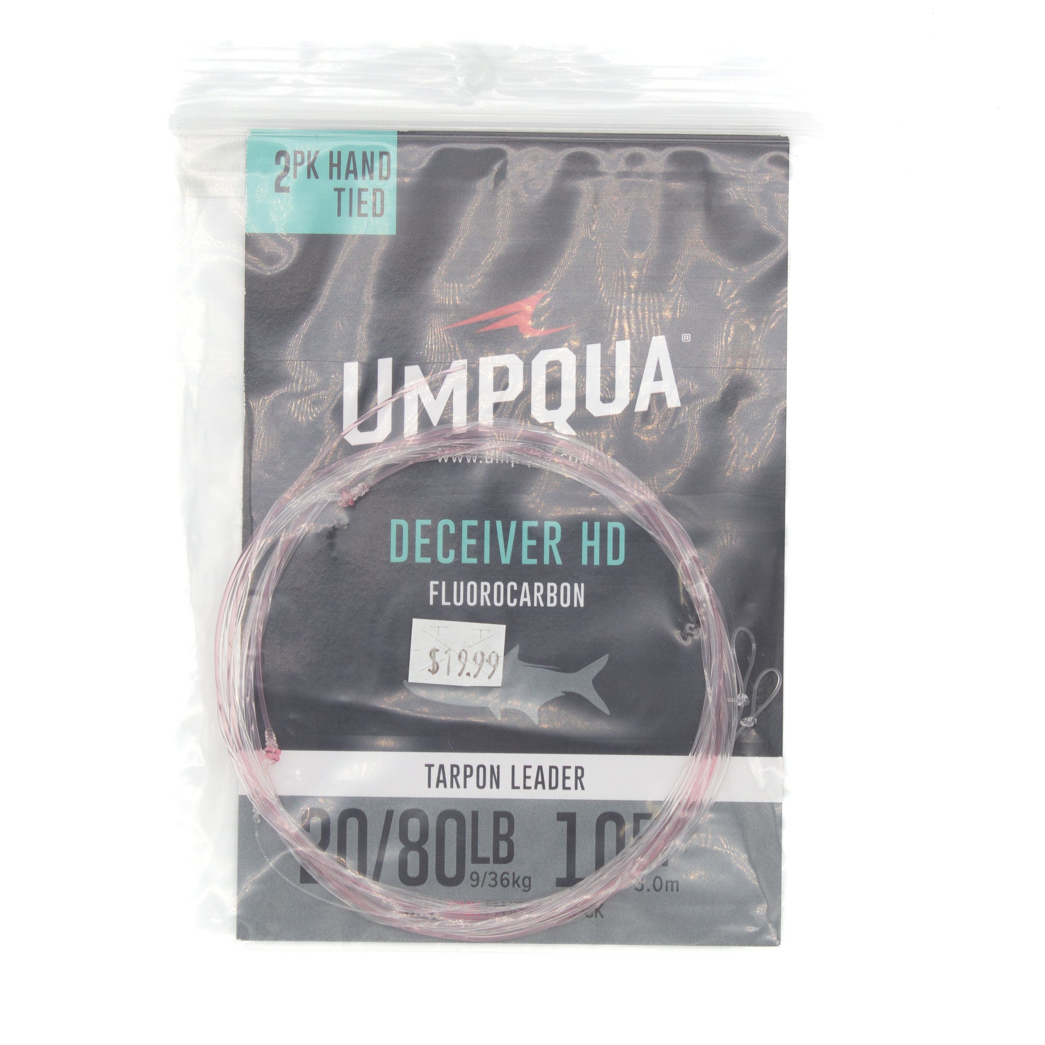 Umpqua Deceiver HD Fluorocarbon Tarpon Leader 2PK